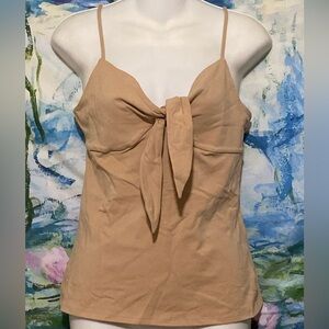 Express Tan Tie-Front Camisole